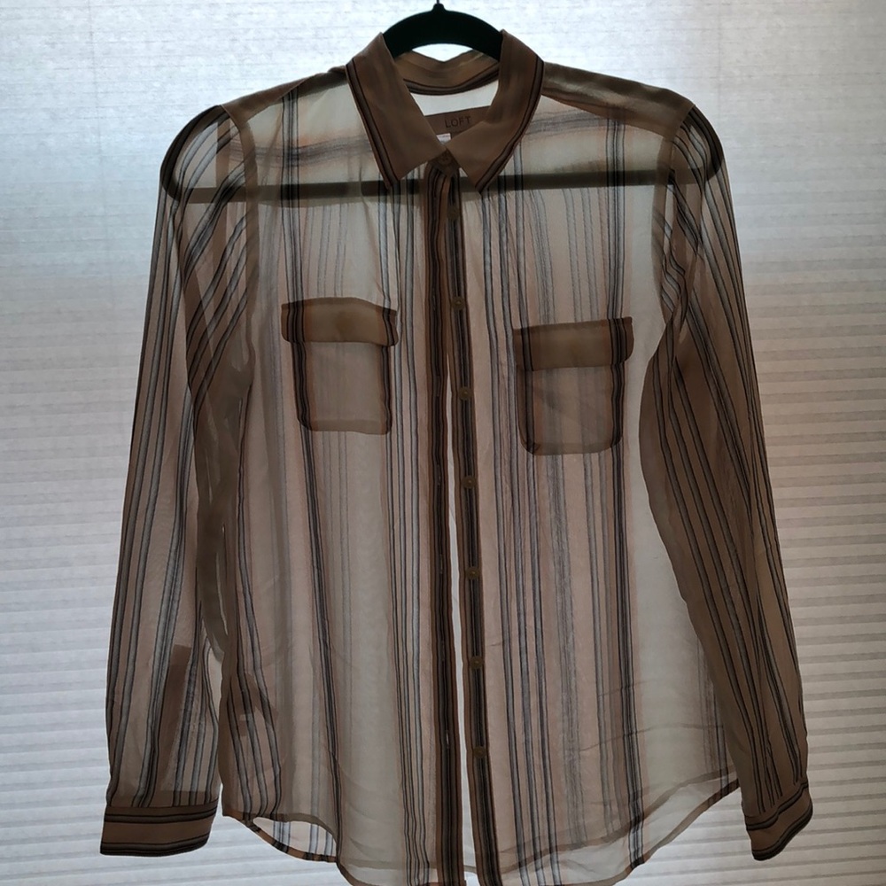 Sheer Loft Button-Up